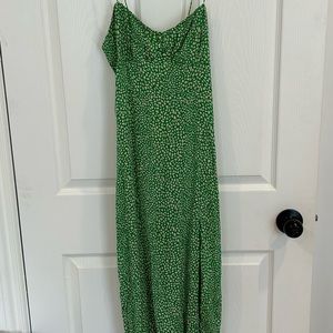 NWT Green Zara Midi Dress